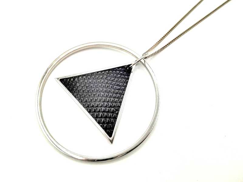 セリーヌ買取 シンボルトライアングルネックレス SV925 